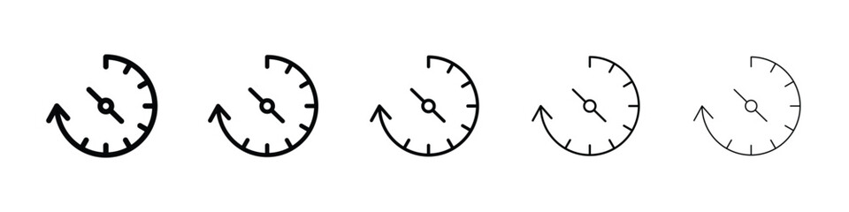 Past icon for mobile concept and web design.