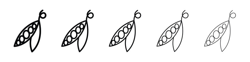 Peapod icon for mobile concept and web design.
