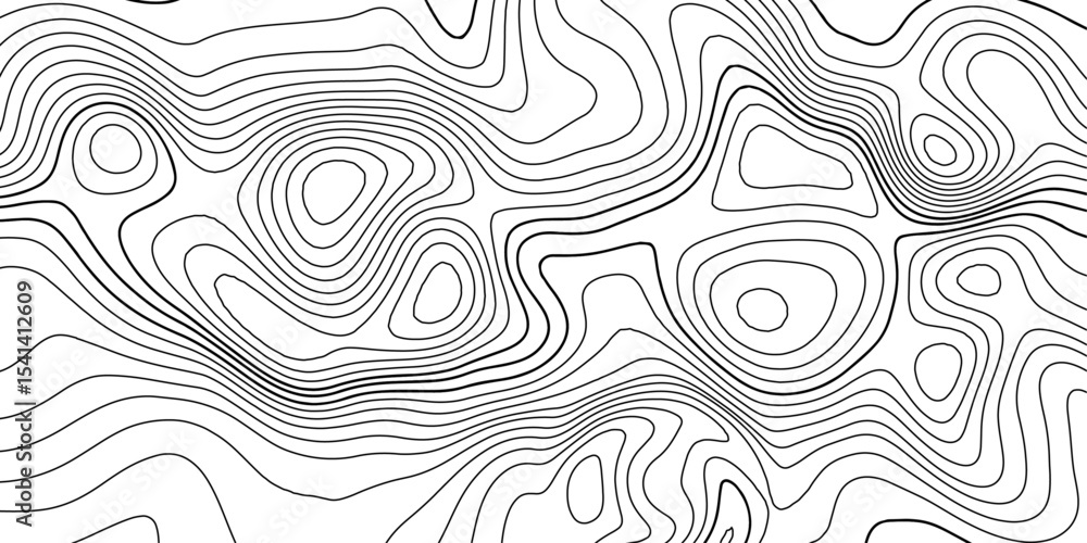 Aufkleber white topographic contour lines – minimal abstract background texture.