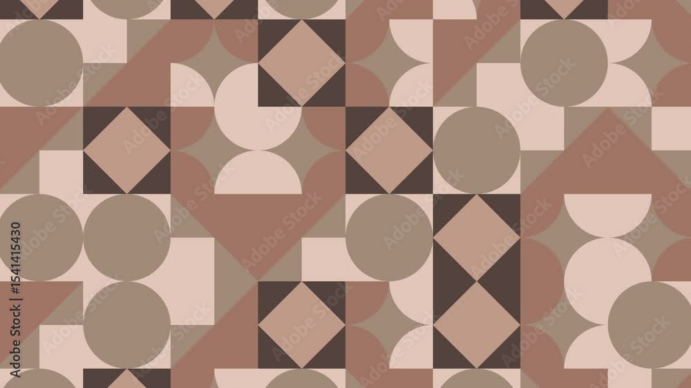 Poster minimal geometric loop. abstract flat motion background. abstract animation with geometric structure