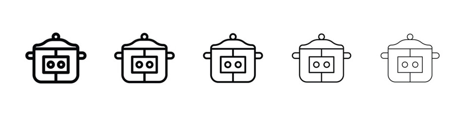 pressure cooker icon for mobile concept and web design.