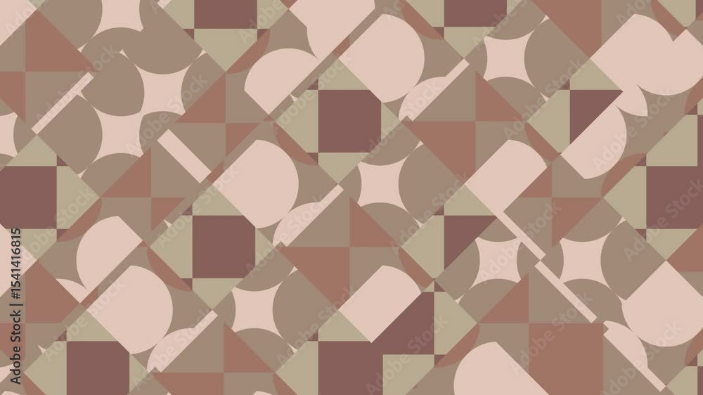 Poster seamless flat pattern. abstract animated geometric loop. flat motion background with abstract geomet