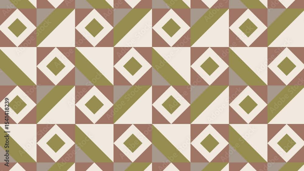 Poster seamless flat pattern. abstract animated geometric loop. flat motion background with abstract geomet