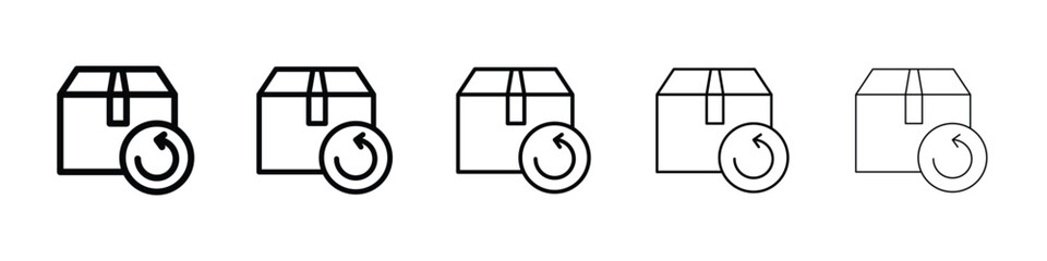 Return purchase icon for mobile concept and web design.