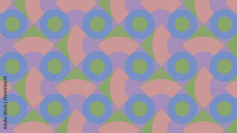 Poster minimal geometric loop. abstract flat motion background. abstract animation with geometric structure