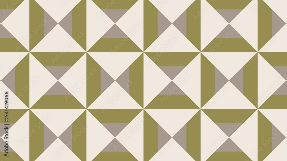Poster geometric motion background. looped abstract animation in flat style. simple geometric elements in c