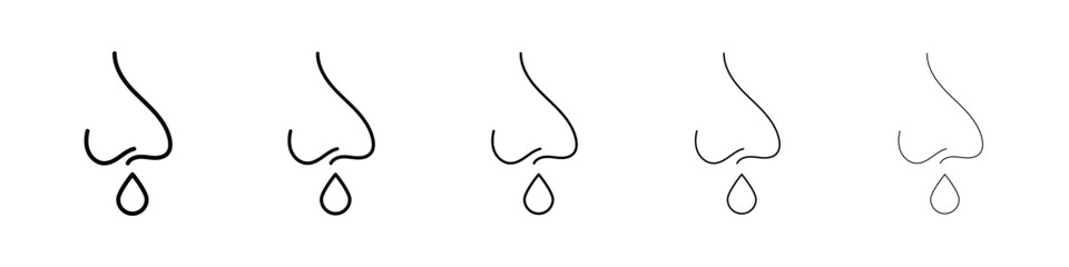 Runny nose icon for mobile concept and web design.