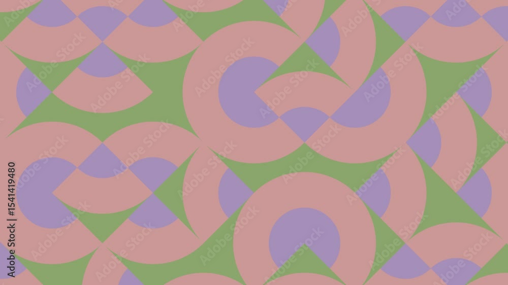 Aufkleber seamless flat pattern. abstract animated geometric loop. flat motion background with abstract geomet