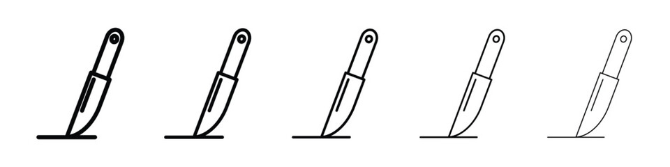 Scalpel path icon for mobile concept and web design.