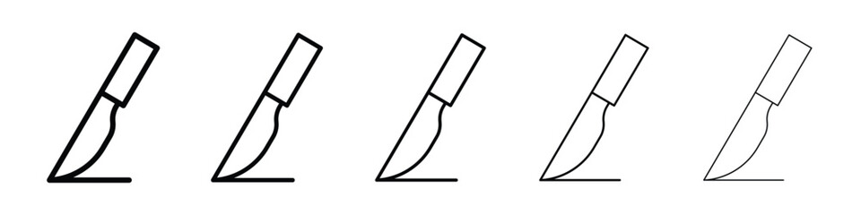 Scalpel path icon for mobile concept and web design.