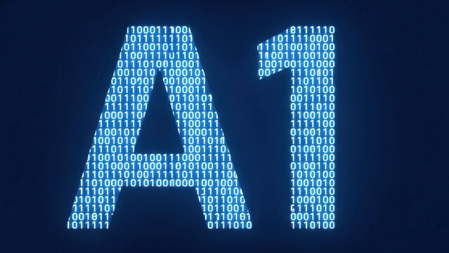 texto 3D en relieve 'A1' usando solo '1' y '0', con textura, digital binaria, primer plano, sobre fondo azul marino y letras blancas, mejor, tope, dimensi&oacute;n, tama&ntilde;o