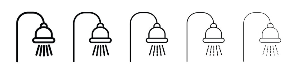 Shower icon for mobile concept and web design.