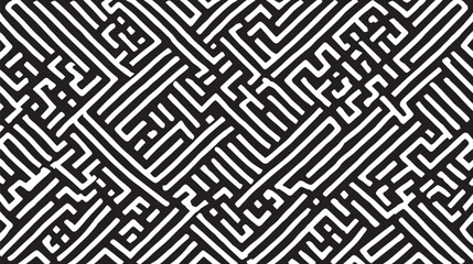 Abstract pattern lines intersect diagonally creating optical illusions on black background detailed texture