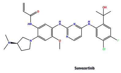 Sunvozertinib is an oral EGFR tyrosine kinase inhibitor (TKI) developed for the treatment of non-small cell lung cancer (NSCLC)