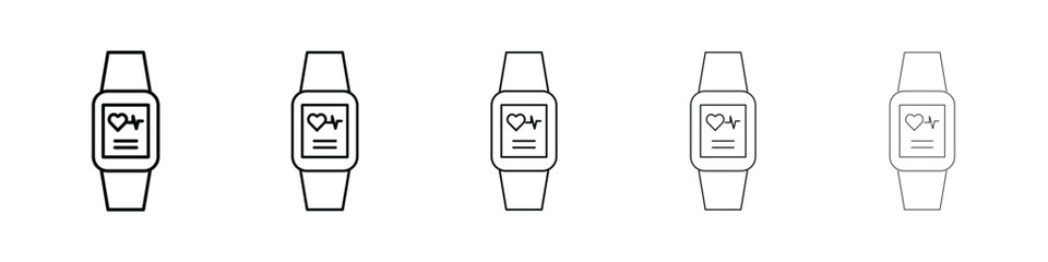 Smart watch icon for mobile concept and web design.