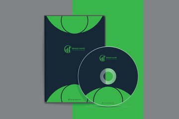  DVD case and disc label template design