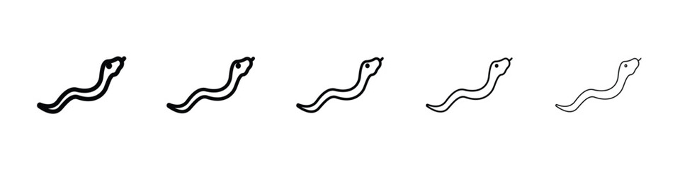 Snake icon for mobile concept and web design.