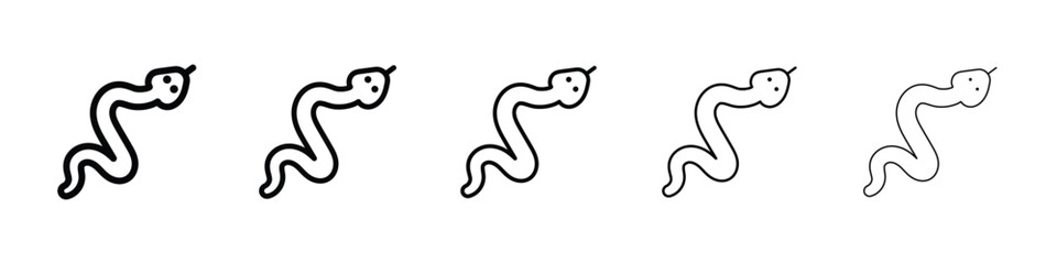 Snake icon for mobile concept and web design.