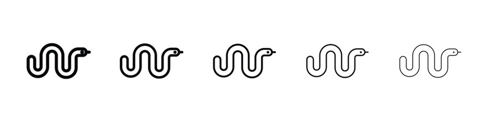 Snake icon for mobile concept and web design.