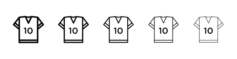 Soccer jersey icon for mobile concept and web design.