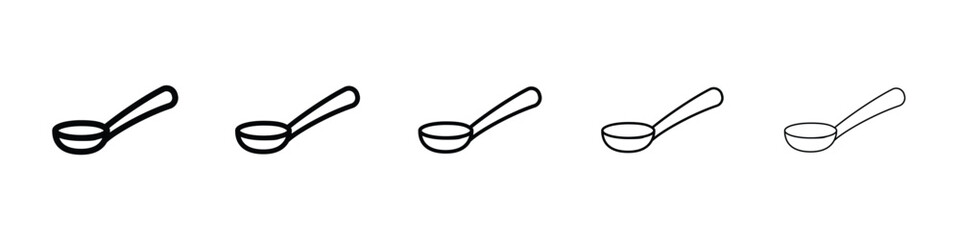 Spoon icon for mobile concept and web design.