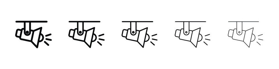 Spotlight icon for mobile concept and web design.