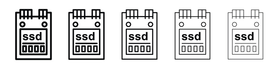 SSD drive icon for mobile concept and web design.