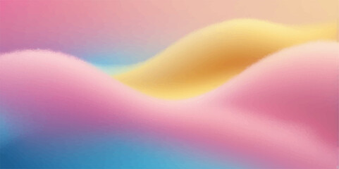 Fototapeta premium Abstract pink and yellow background with colourful wave patterns and light, vibrant gradient vector illustration