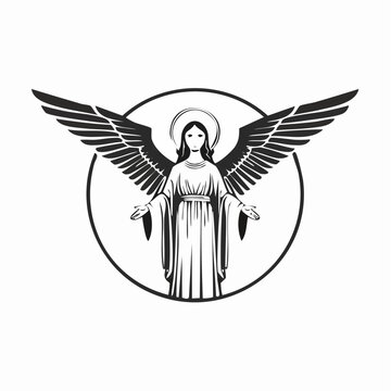 Angel Moroni The Church of Jesus Christ of Latter Design Logo vector