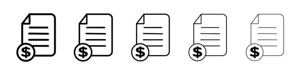 Tax icon for mobile concept and web design.