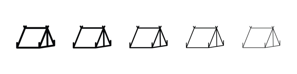 Tent icon for mobile concept and web design.