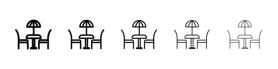 Fototapeta premium Terrace icon for mobile concept and web design.