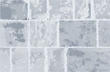 Large slabs in the bathroom and toilet. Moderm interior design. Vector.
