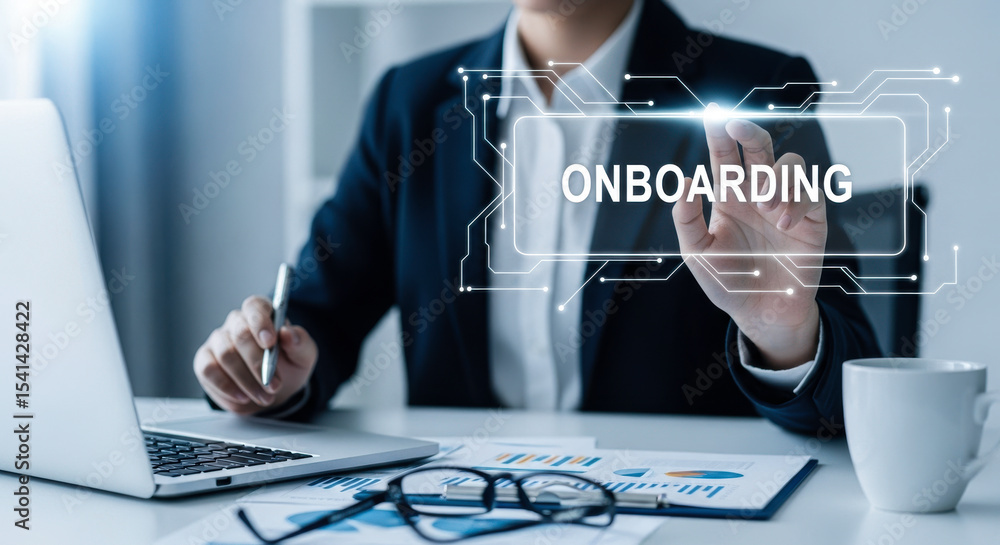 Poster onboarding process automation hr management system employee training and development strategy