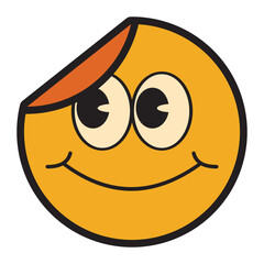 Retro Emoji Sticker