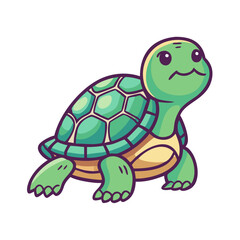 Obraz premium Sitting turtle icon 