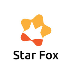 Creative Star Logo Featuring Fox In Negative Space