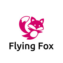 Fototapeta premium Cartoon Styled of Playful Flying Fox in Mid Air