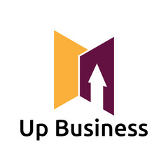 Up Business Logo Modern Minimalist Brand Identity