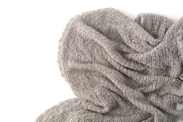 Soft and Cozy Textured Fabric in Neutral Tones for Fashion Design