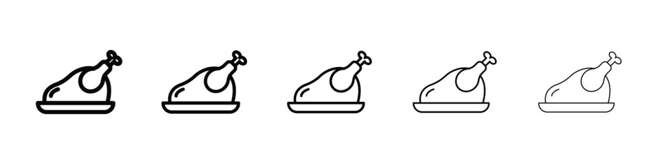Turkey icon for mobile concept and web design.