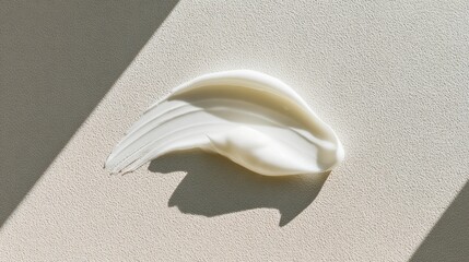 Hydrating skincare cream macro texture - smooth swipe for beauty design