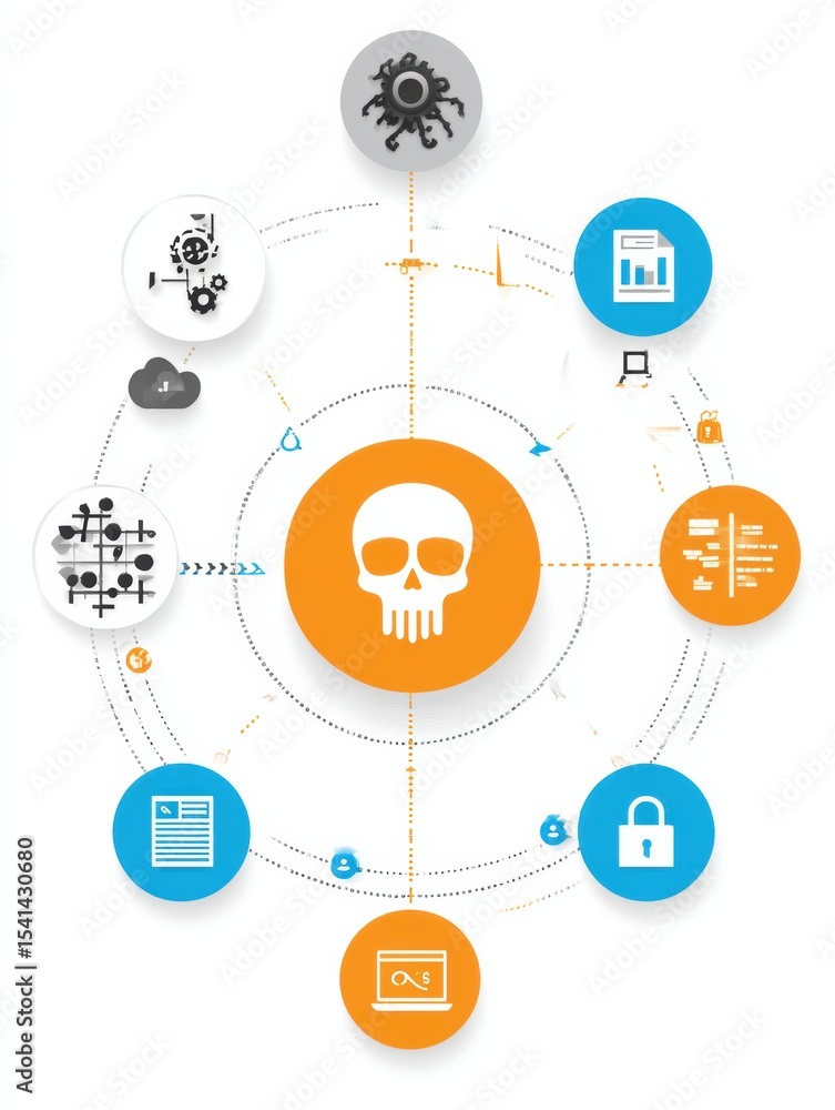 Aufkleber Guide to Reporting Cybercrime With Visual Flow and Key Steps to Follow
