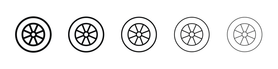 Obraz premium Tyre icon for mobile concept and web design.