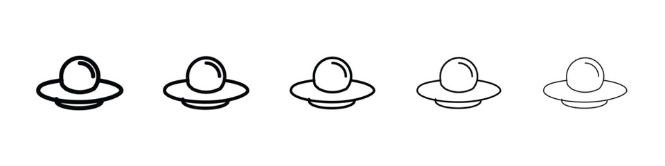 UFO icon for mobile concept and web design.