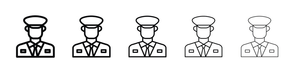 User pilot icon for mobile concept and web design.