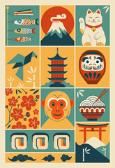 Japan Travel Poster Vintage Art Print