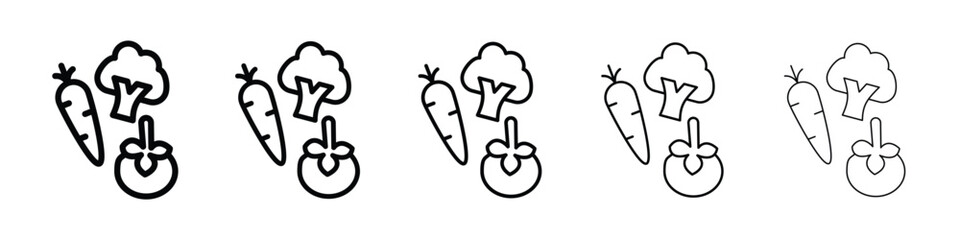 Vegetable icon for mobile concept and web design.