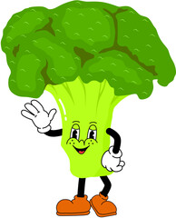 broccoli cartoon illustration