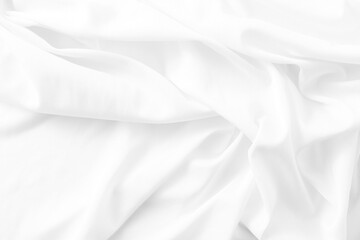 Soft White Fabric Texture with Gentle Creases and Drapes